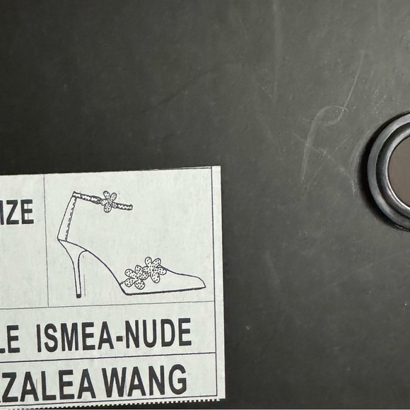 Brand New never worn Azalea Wang Nude heels, with crystal flowers! - Picture 12 of 12